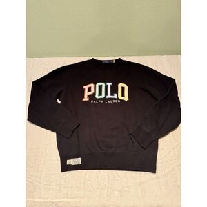 Polo Ralph Lauren Men's Embroidered Rainbow Logo Sweatshirt Size Medium
